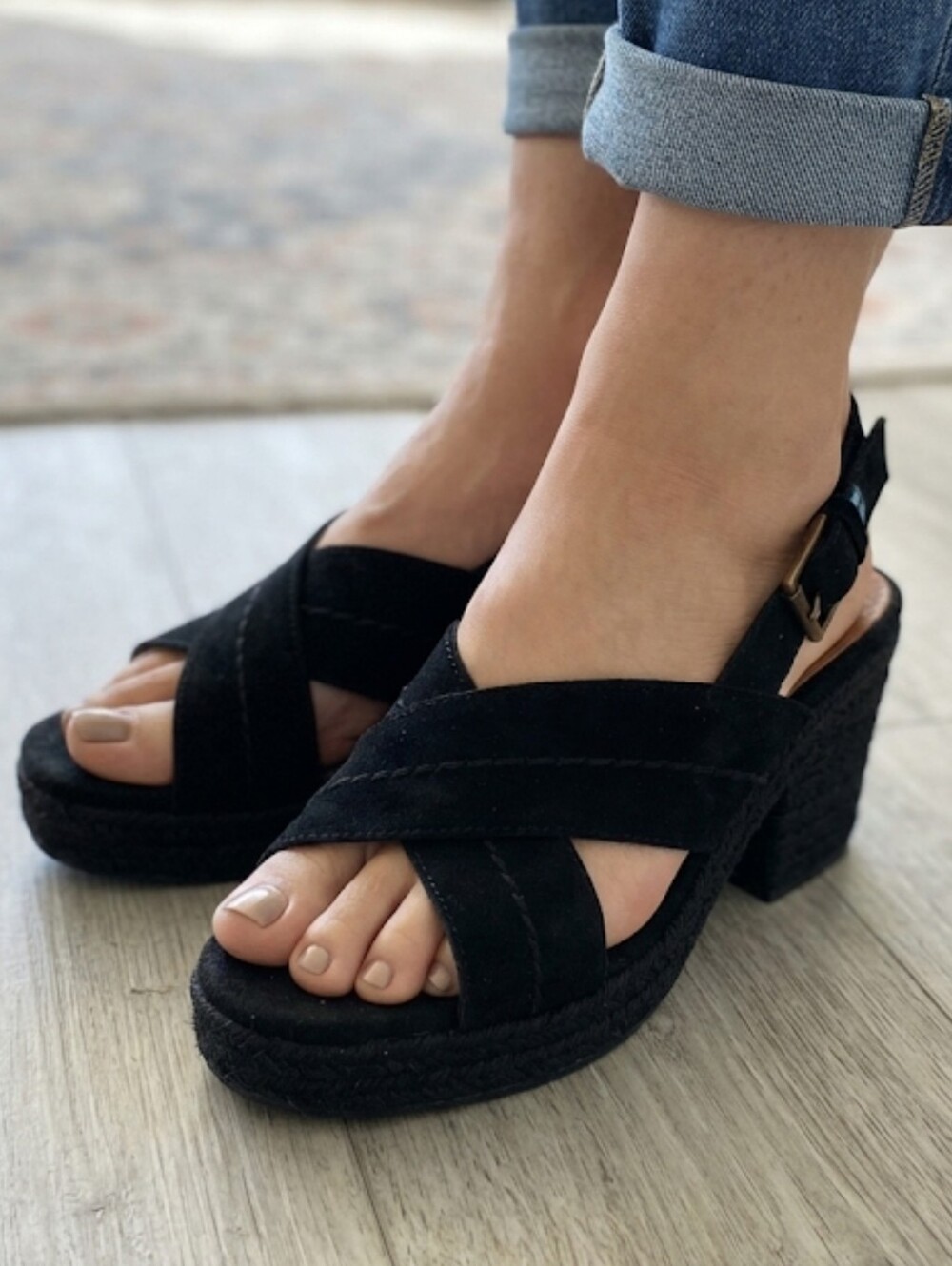 Toms Ibiza Sandal - Women's Black 9.5